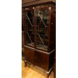 A George III Revival mahogany bookcase