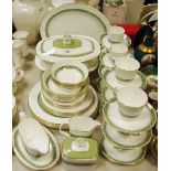 A large Royal Doulton Rondelay pattern part dinner and tea set, including oval platter,