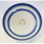 An 18th century Chinese Export porcelain circular saucer dish,