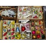 Christmas Decoration - assorted mid-20th century and later baubles,