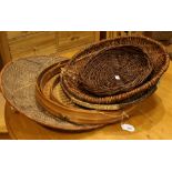 An African shallow basket,