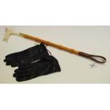 A child's reproduction hunt whip,