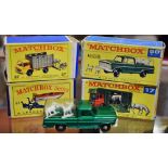 Matchbox - a Horse Box (AEC), 17E, Stannard Code - 3, red body, blue tinted windows,