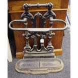 A Victorian cast iron walking stick/umbrella stand