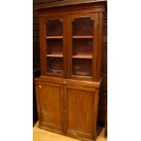 A late 19th/early 20th century library bookcase,