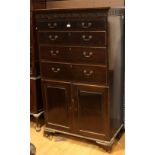 A Chinese Chippendale Revival chest,