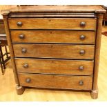 A Victorian mahogany 'Scotch' chest,