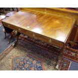 An early 19th century mahogany sofa table,