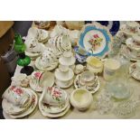 Glass & tea ware - a Regent tea ware for six; Royal Albert; Regency; Spode etc.