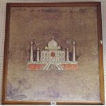An early 20th century Indian needlework panel,