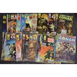 Comics - The Savage Sword of Conan The Barbarian #1 to #16 published by Curtis Comics;
