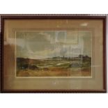 Edwin Harris Sussex Landscapes watercolour signed and framed