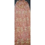 Textiles - a large pair of William Morris interlined curtains and pelmet, Brer Rabbit,