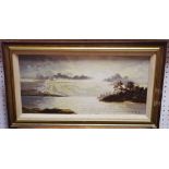 Barry Renshaw Winter Loch scene signed,