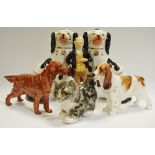 Decorative ceramics - Royal Doulton Red Setter and Cocker Spaniel; Mr Pickwick;