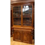 A Victorian mahogany library bookcase,