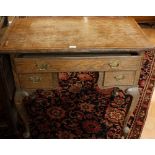 A Queen Anne Revival oak lowboy,