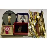 A Citizen lady's gold plated wrist watch,