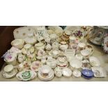 Ceramics - a Wedgwood Honesty pattern coffee pot; a Royal Crown Derby Posie pattern cup;