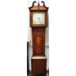 A 19th century longcase clock, c.