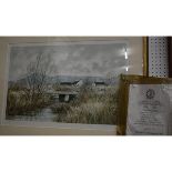 Jeremy King, by and after, Winter Reeds, limited edition lithograph, signed and numbered 44/200,