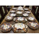 A comprehensive Masons patent Ironstone Imari palette dinner service,