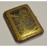 A Japanese overlaid cigarette case