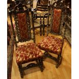A pair of Spanish Colonial Revival hall chairs,