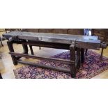 A substantial work bench,