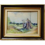 Thelma Roberts (20th century) Impressionist Landscape inscribed to verso,