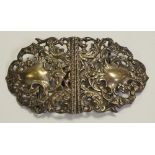 A Victorian silver nurse's buckle,