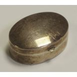 A sterling silver pill box or bonbonniere