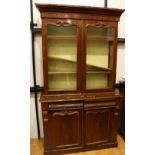 A 'Victorian' mahogany library bookcase,