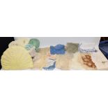 Textiles - tray cloths, doilies, crochet work,