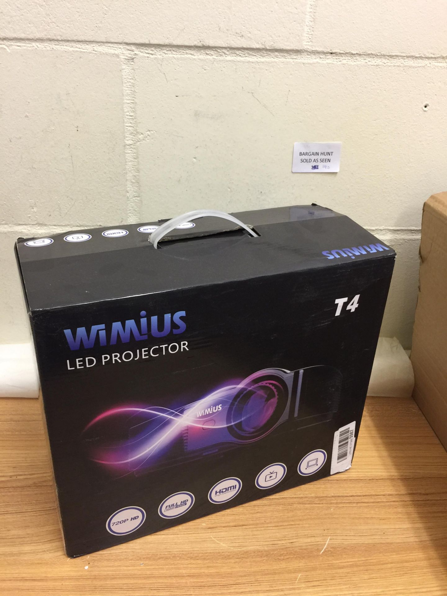 WiMiUS T4 3300 Lumens 1280*800 HD LED Video Projector RRP £109.99
