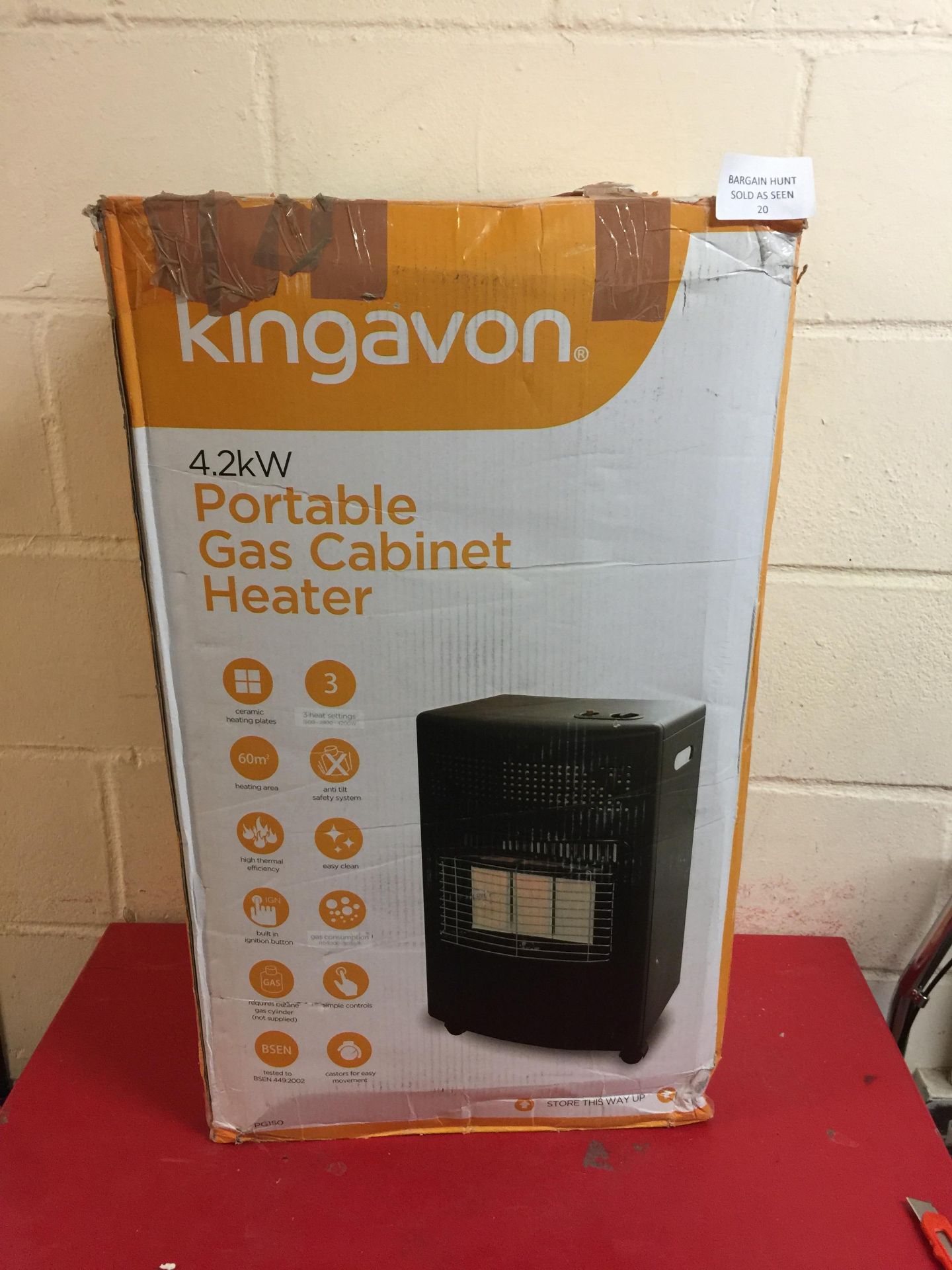 Kingavon Portable Gas Cabinet Heater