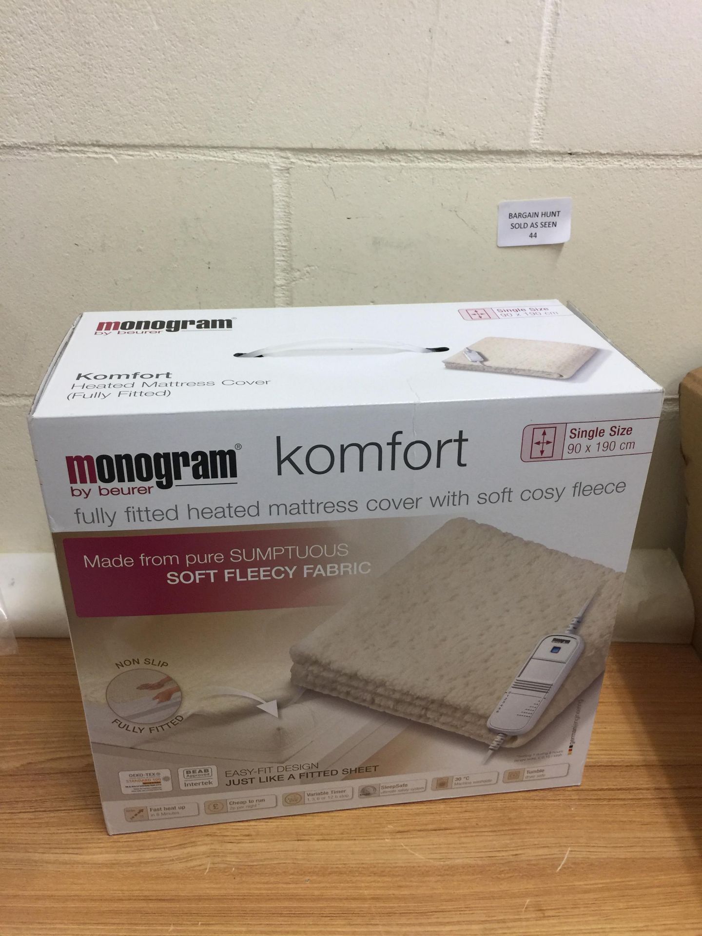 Monogram Komfort Heated Blanket