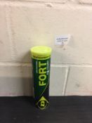 Dunlop Fort Clay Court Tube of 4 Tennis Balls