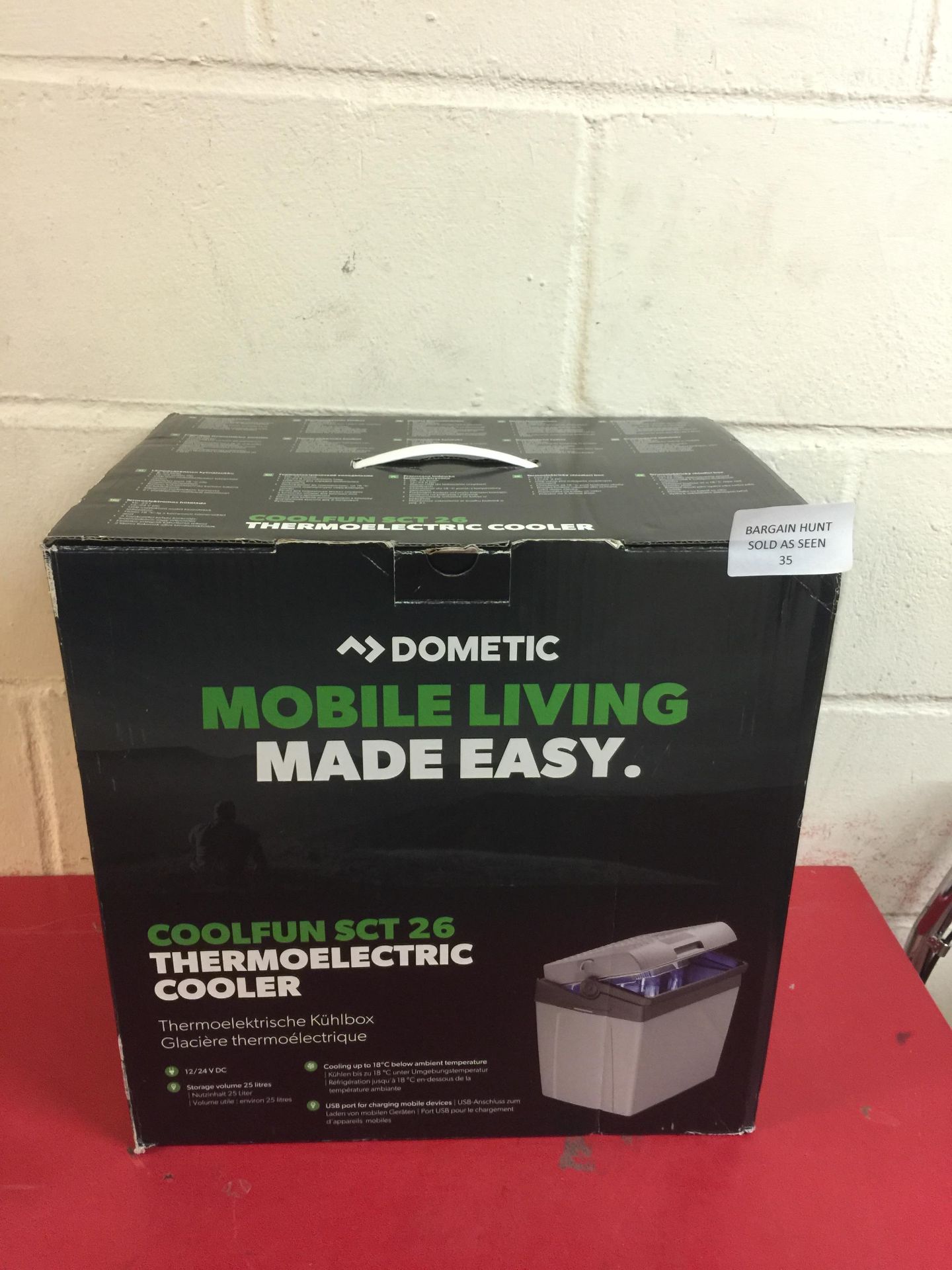 Dometic CoolFun SC26 Thermo-Electric Cool Box RRP £63.99