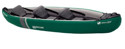 Sevylor Unisex Adventure Plus 2-3 Man Canadian Canoe Inflatable Sea Kayak RRP £260