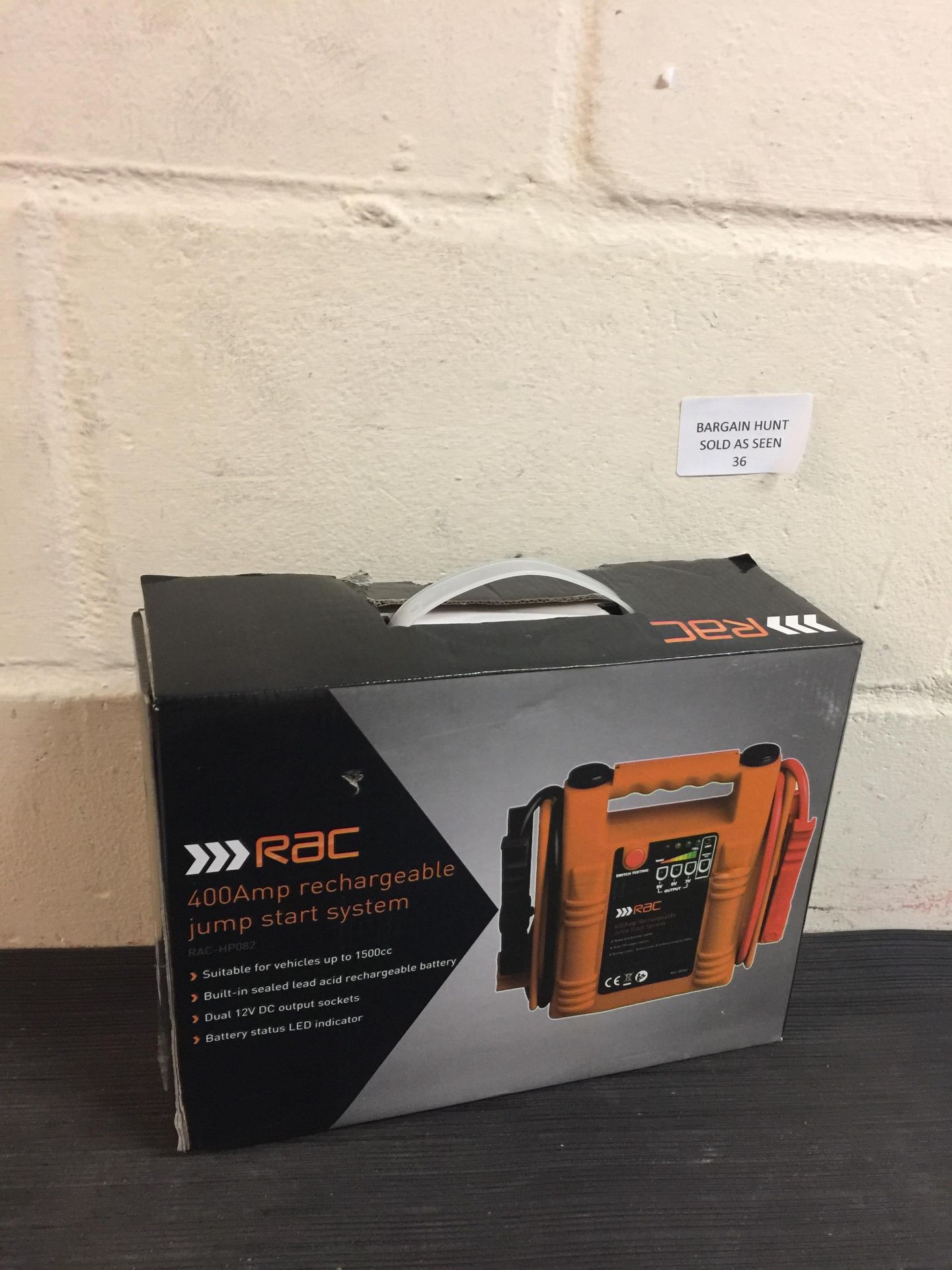 RAC Heavy Duty Rechargeable Jump Starter