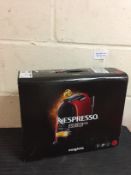 Nespresso Essenza Mini Coffee Machine Ruby Red finish by Magimix