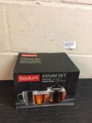 Bodum Assam Set Teapot and 2 Mugs