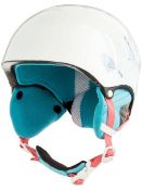Roxy Misty Girl Helmet, Bright White_Animals Party, 54 RRP £50
