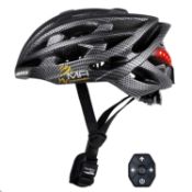 Mymfi Unisex's Lumex Pro Smart Cycle Helmet, Carbon, 58-61 cm RRP £149.99