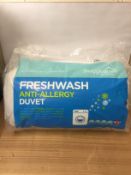 Brand New Snuggledown Fresh Wash Anti Allergy 4.5 Tog Duvet, Cotton, King RRP £80