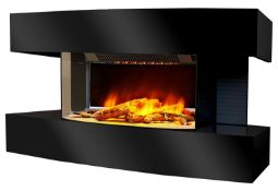 Chemin'Arte Electric Fireplace Design Lounge Medium Black RRP £278.99
