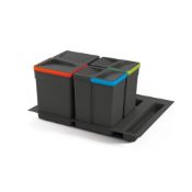 Emuca 8935923 Waste bins for drawer with cut-out base RRP £50