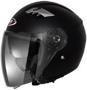 Shiro Jet Helmet SH-414, Avant Matte Black, Size M RRP £91.99