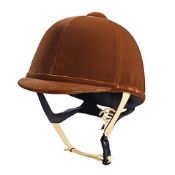 Caldene Unisex's Tuta PAS015 Riding Hat-Brown, Size 56 RRP £68.99